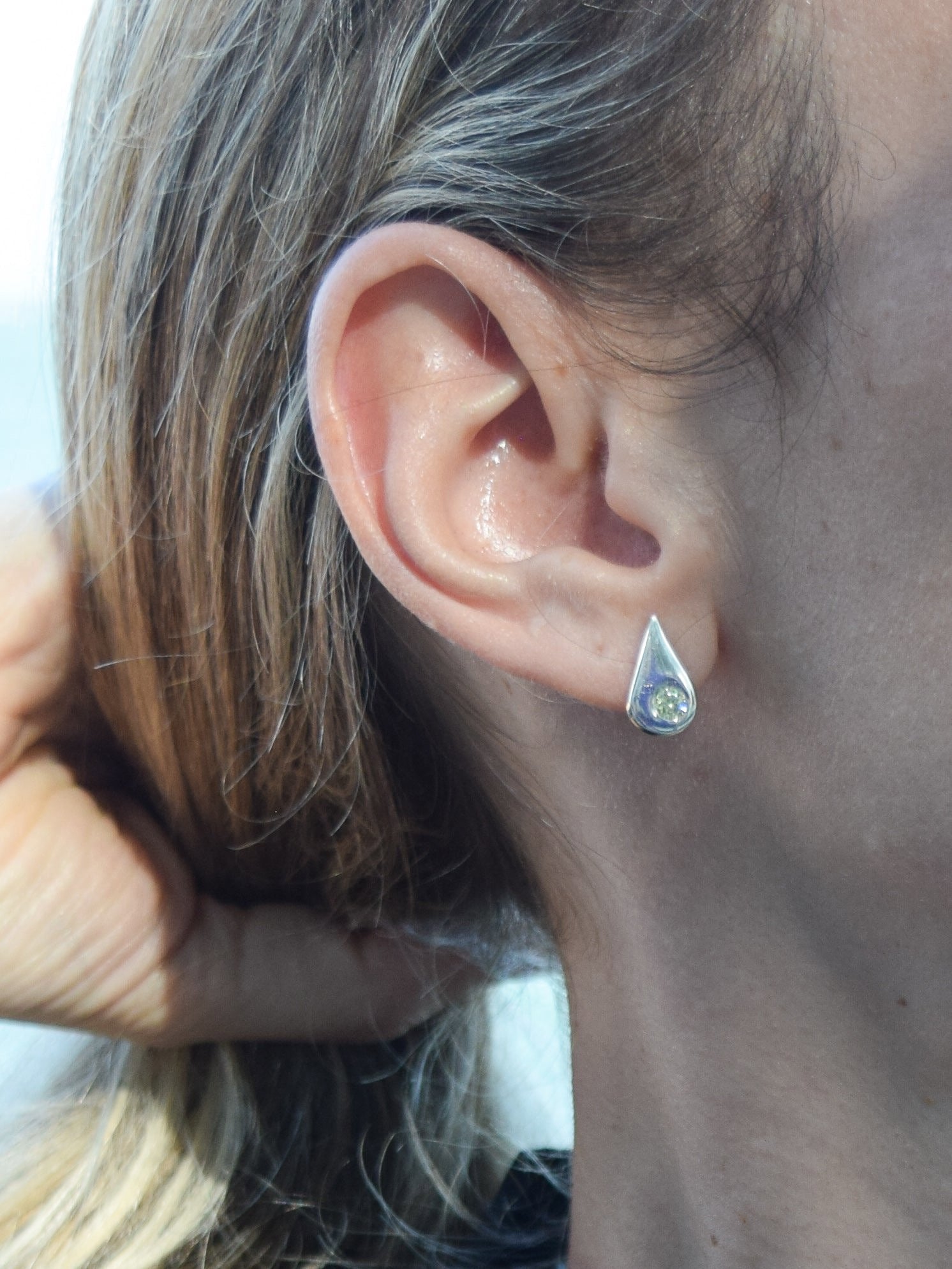Spike Stone Earring