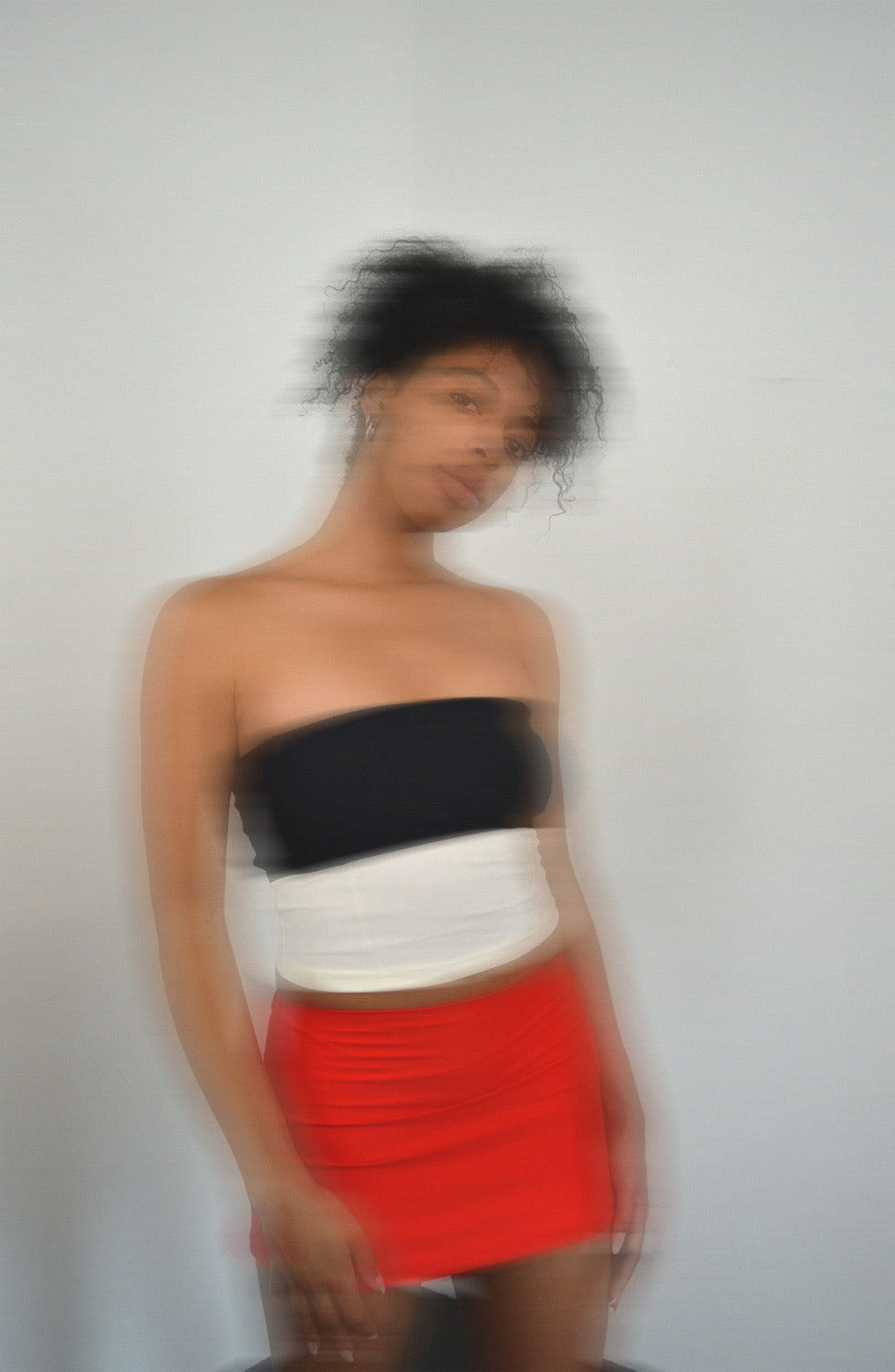 HA 014 - MICRO MINI SKIRT - REDCOAT