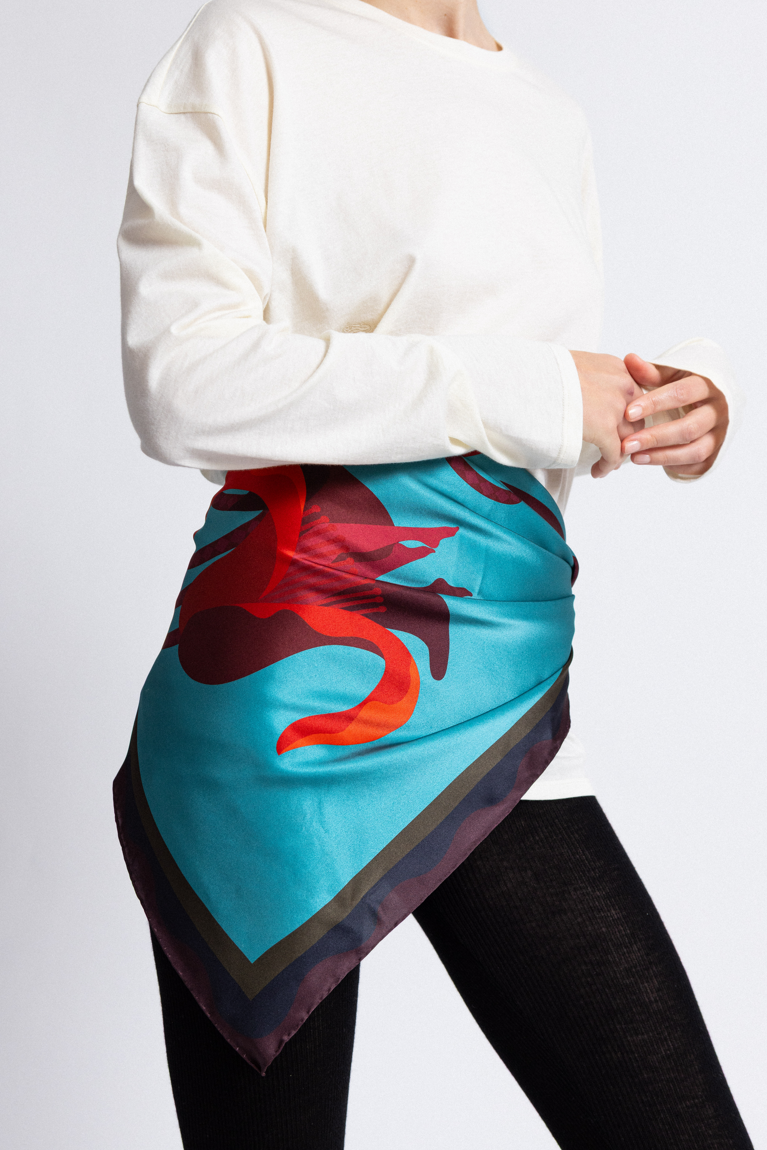 CORE SILK-WOOL CREW NECK