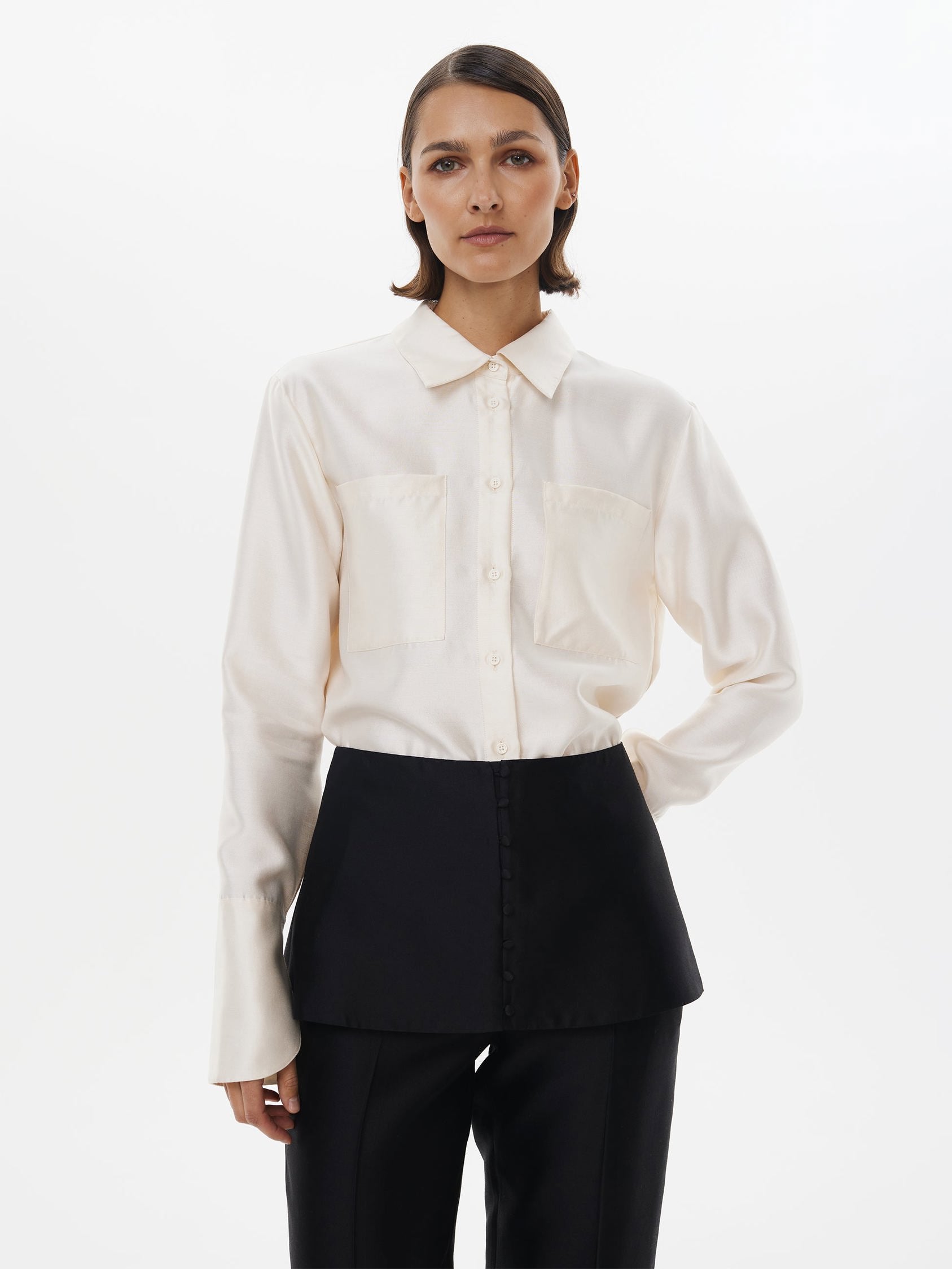 Lilly of the Valley Layering Skirt in Black