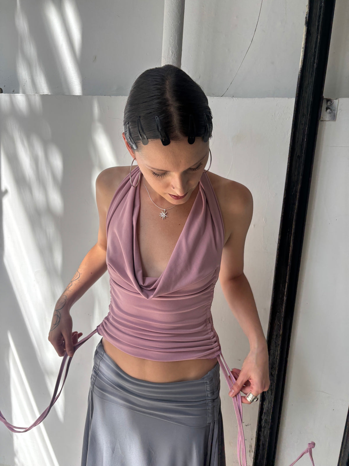 DUSTY ROSE MULTIWAY TOP