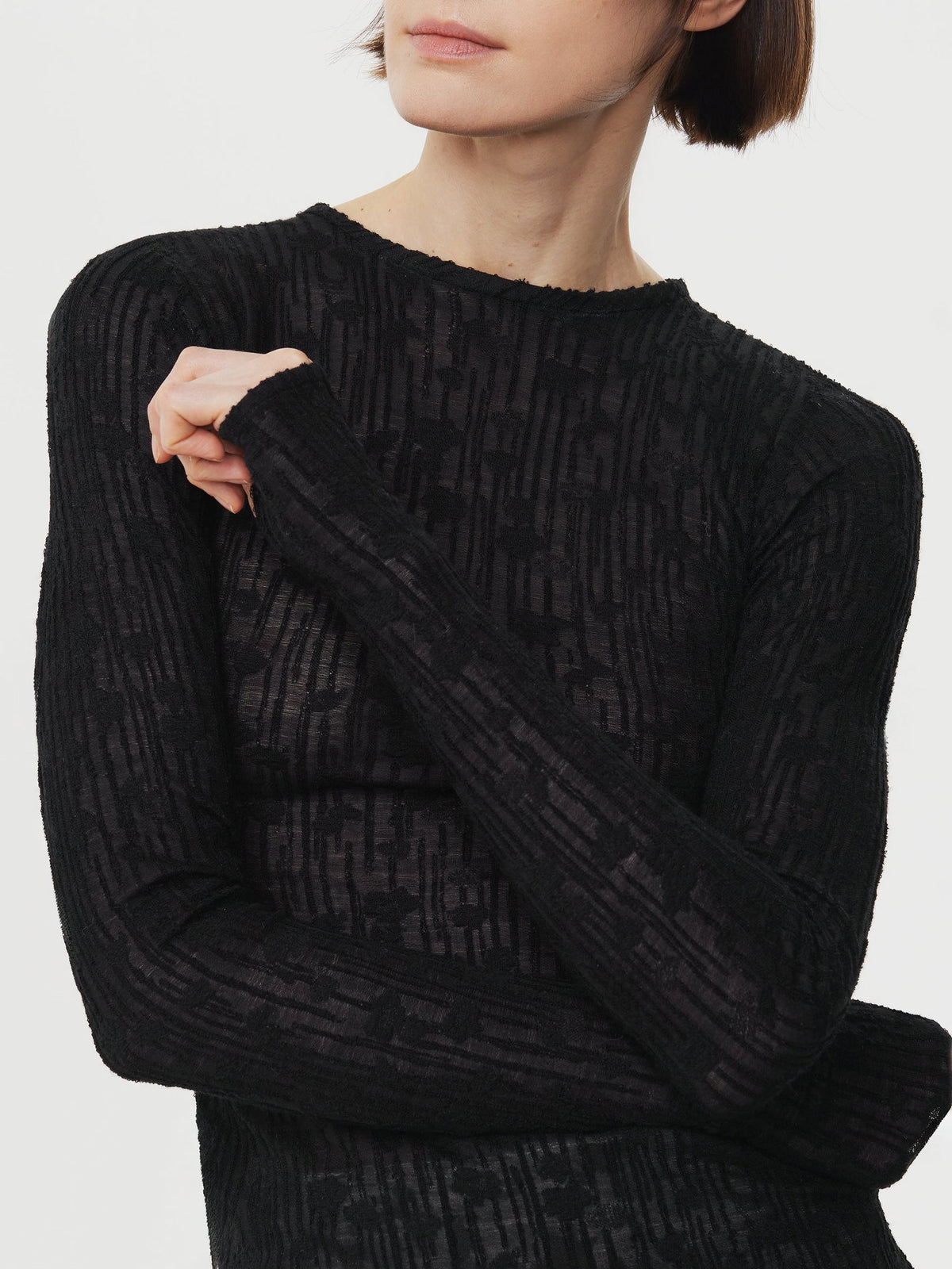 Pelerine Top in Black
