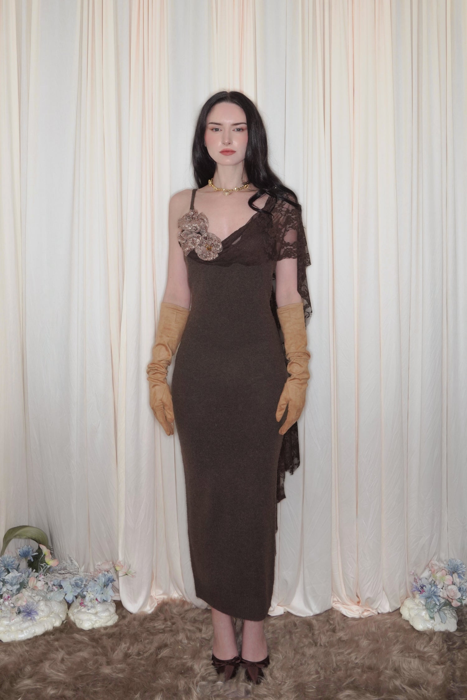 NEMESIS MIDI KNIT DRESS