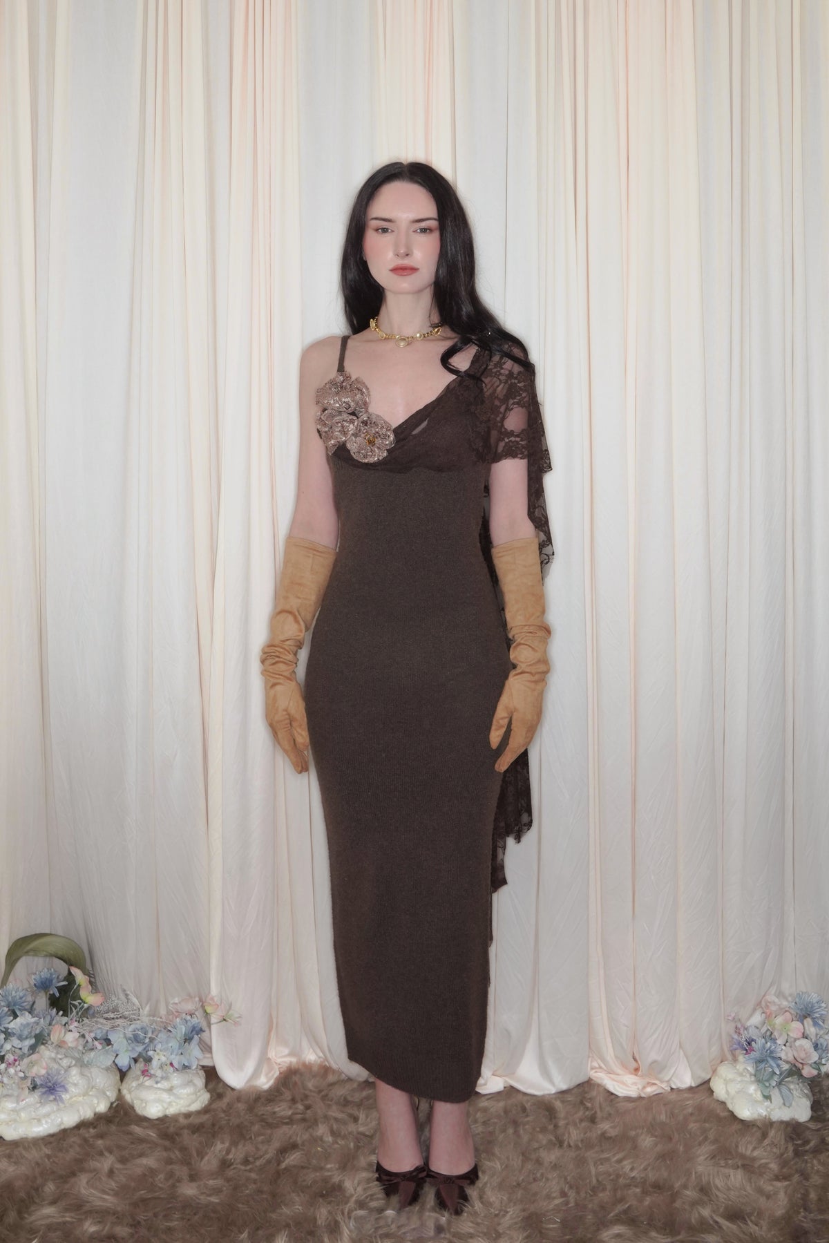 NEMESIS MIDI KNIT DRESS