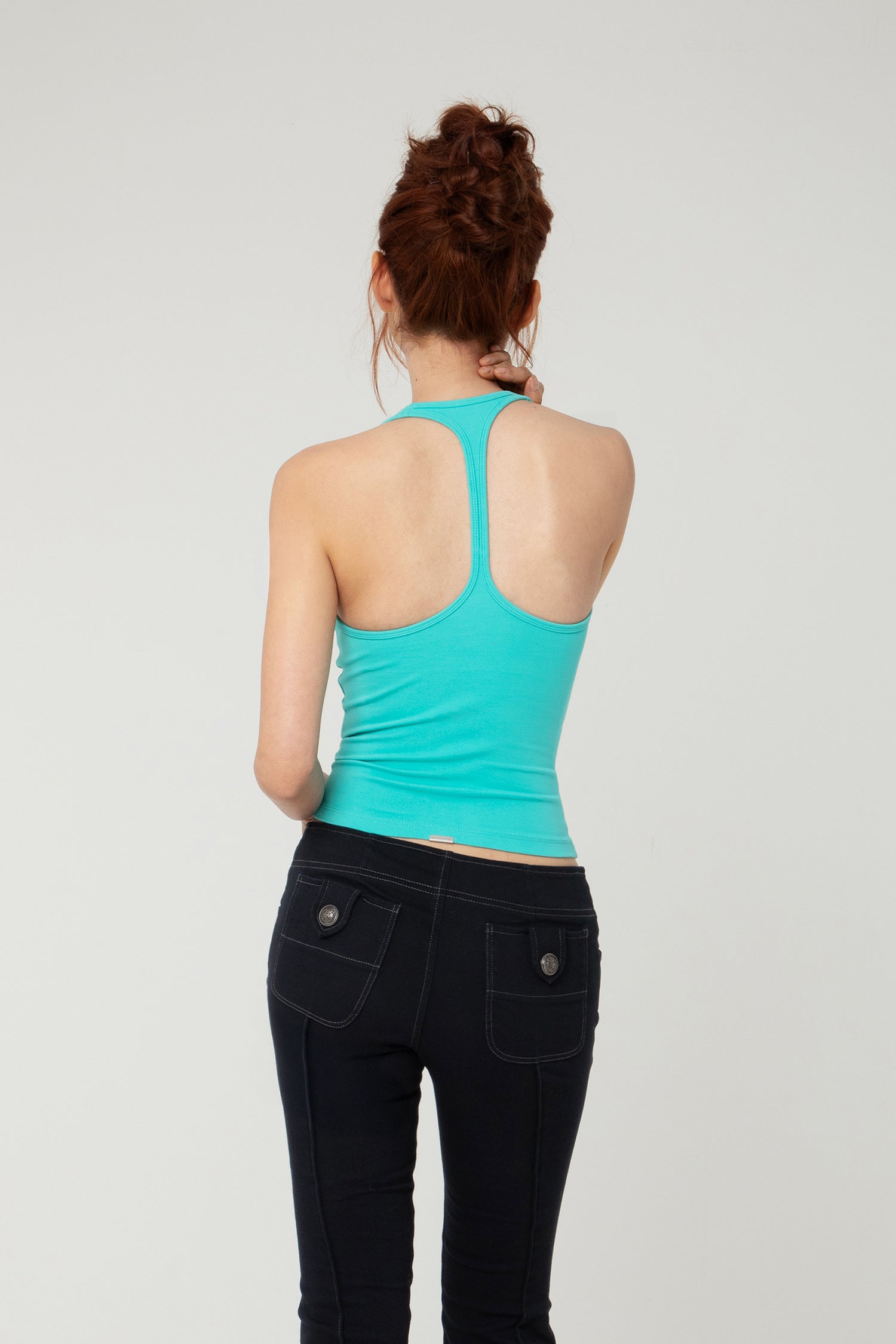 RACER TANK AQUA