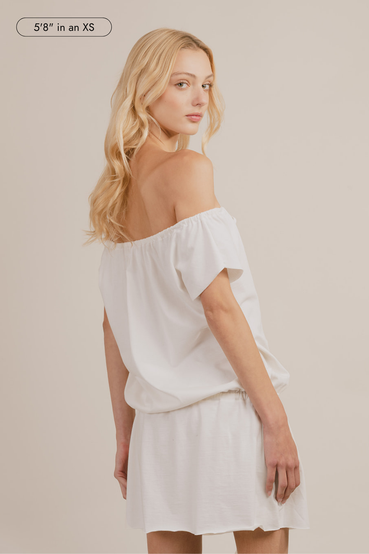Bardot Keyhole Mini Dress