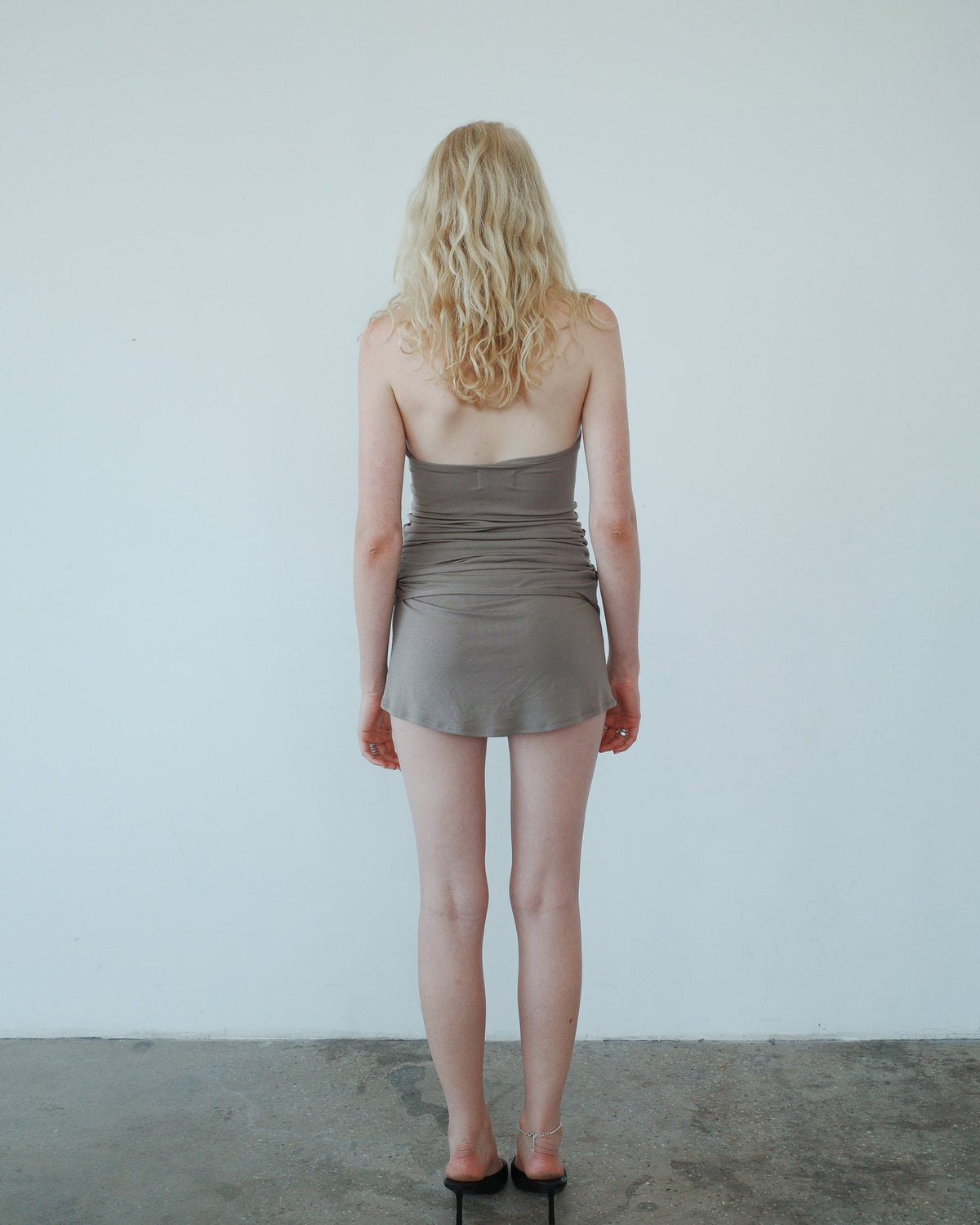 SIENNA mini dress - taupe
