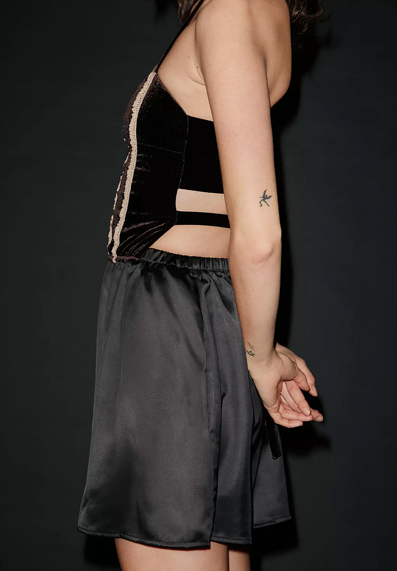 Moon Light Velvet Satin Dress