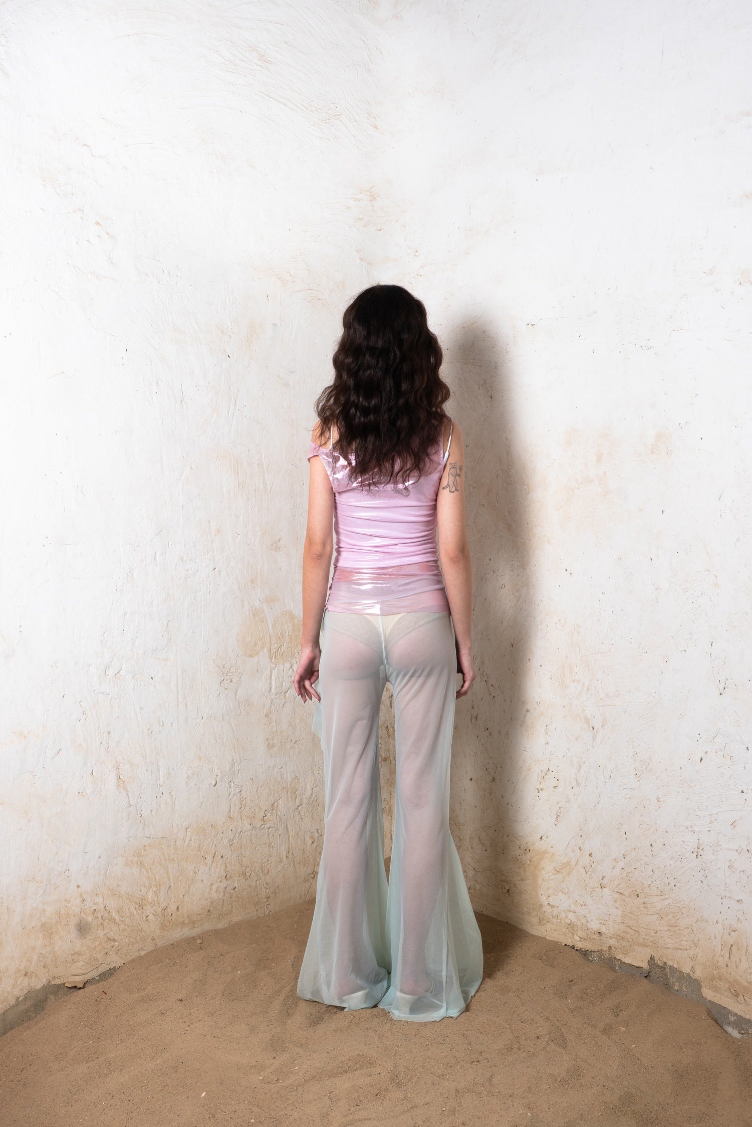 METALLIC PINK IDA TOP