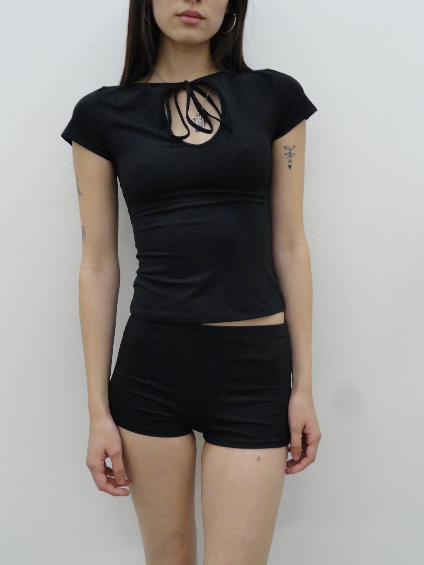 Cleo Keyhole Top in Midnight