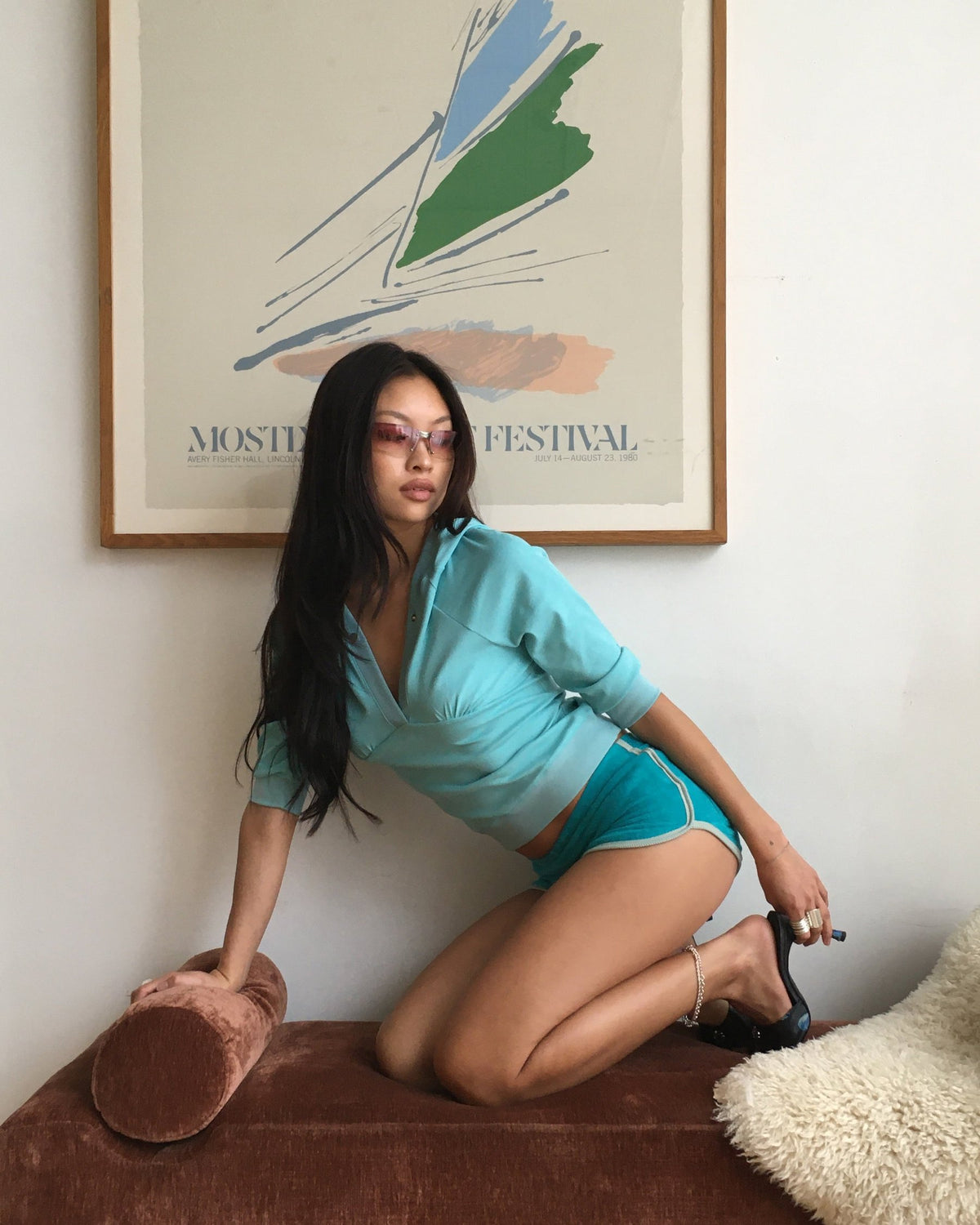 BIBI terry shorts - blue