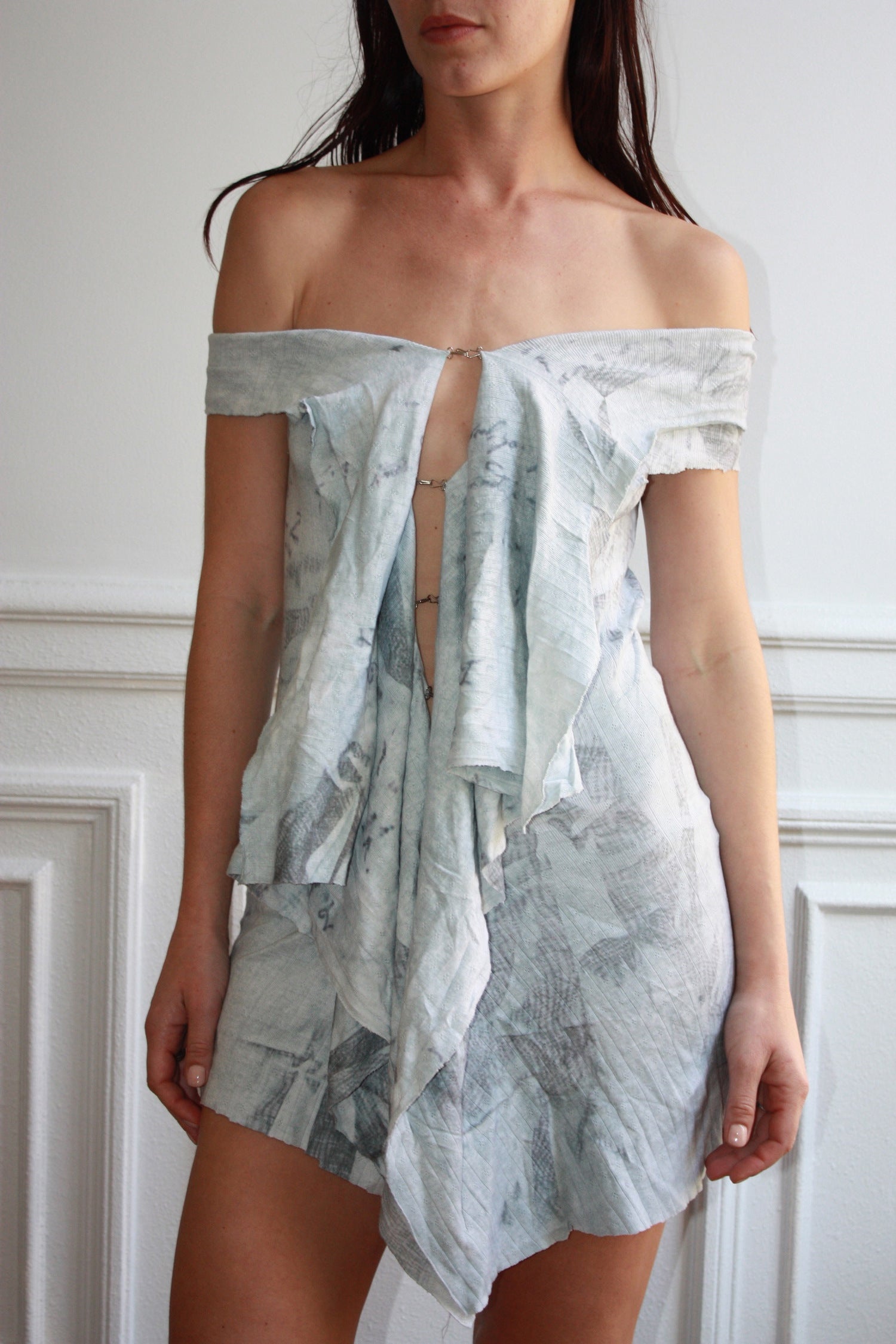 NUDARETE 002 - Asymmetrical cotton dress