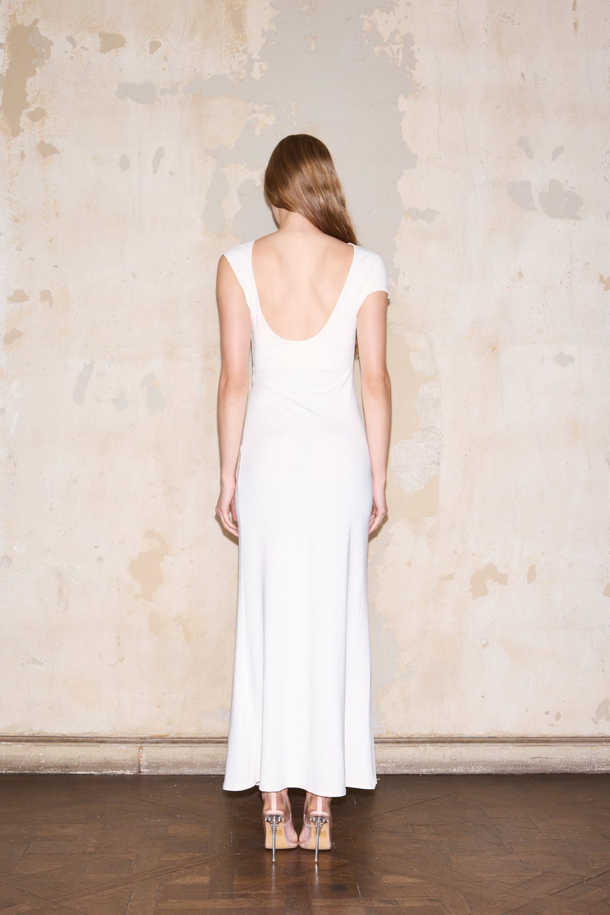 DEVOTO DRESS OFF WHITE