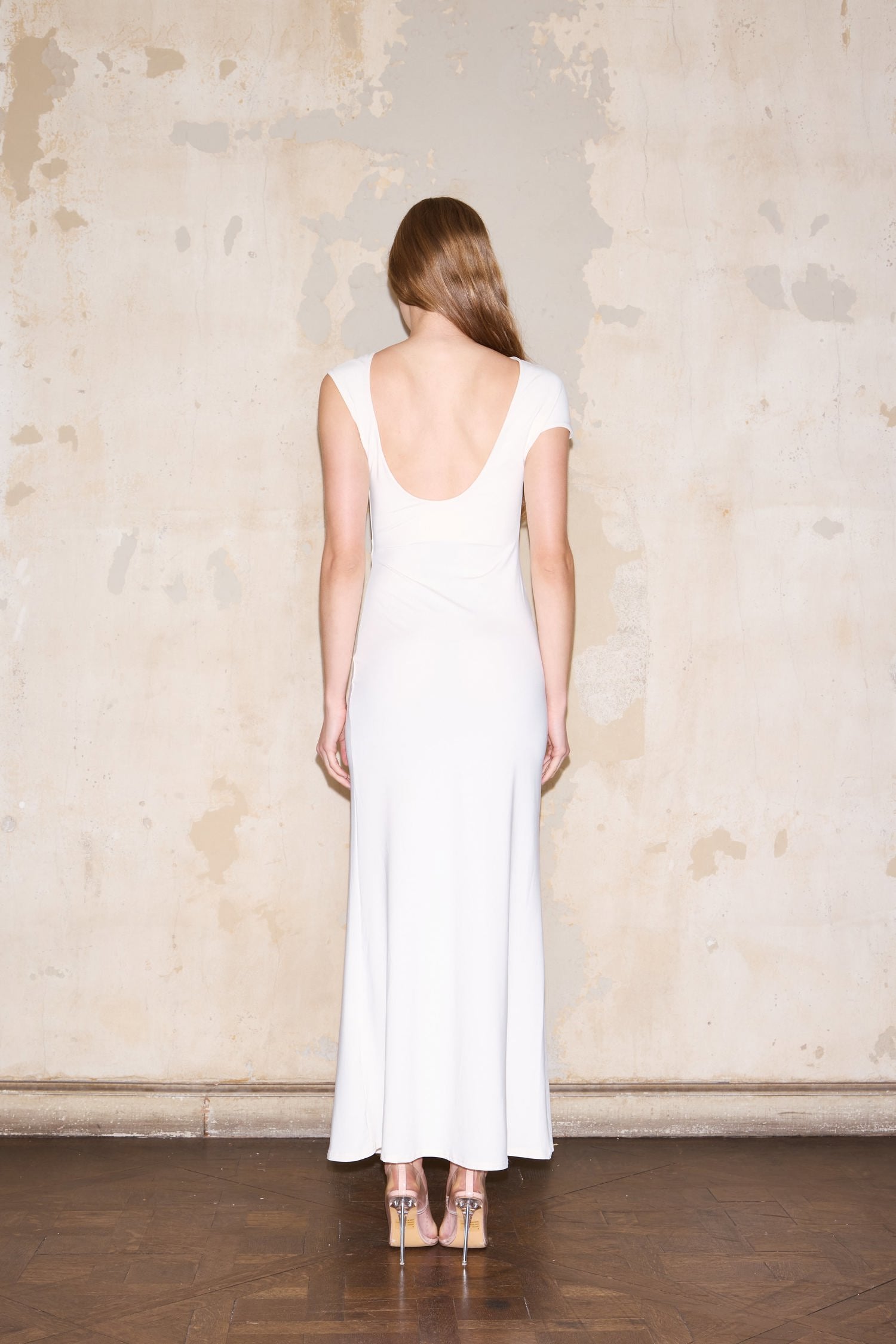 DEVOTO DRESS OFF WHITE